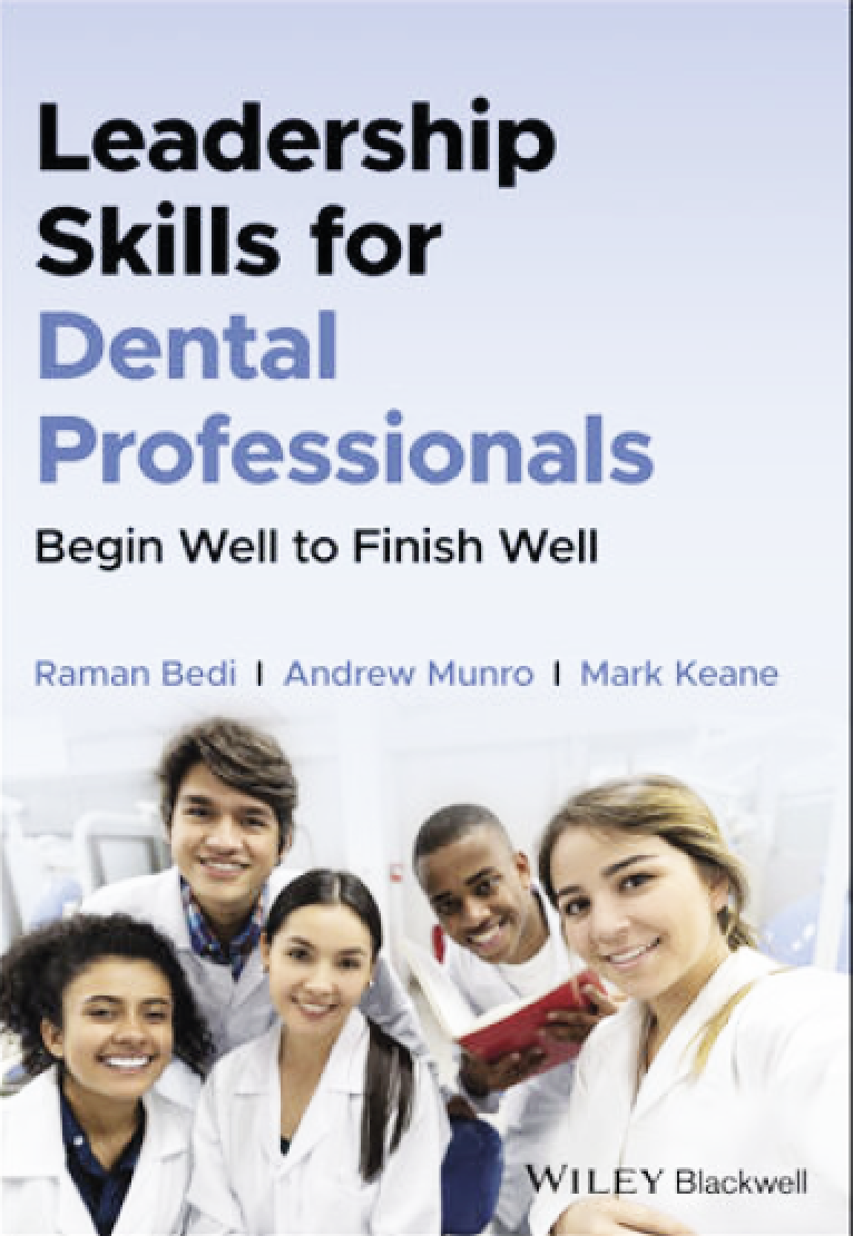 Cover of the book called "Leadership skills for dental professionals"